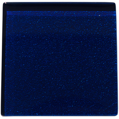 Dark blue metallic glass tile