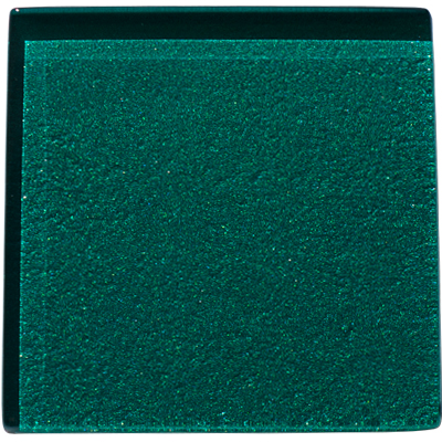 Green glass kitchen tile