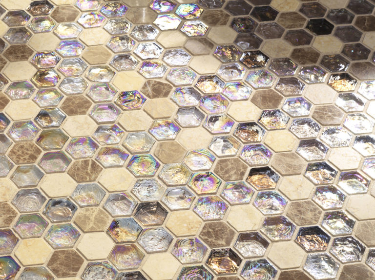 iridescent Hexagonal mosaic