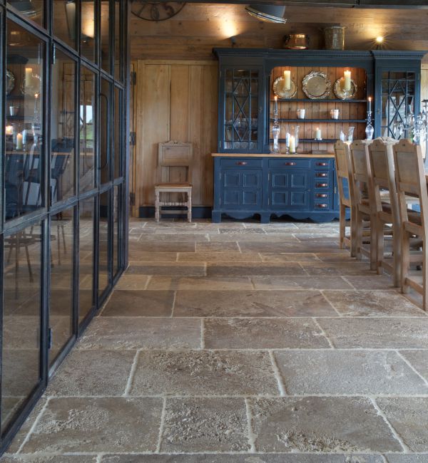 Bourgogne Rustic Limestone Flag Stones, Rustic Kitchen Floor Tiles Uk